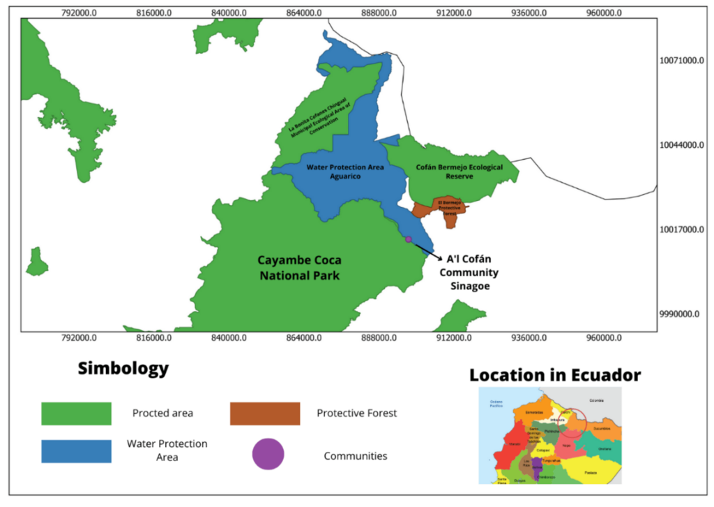 Map of Aguarico